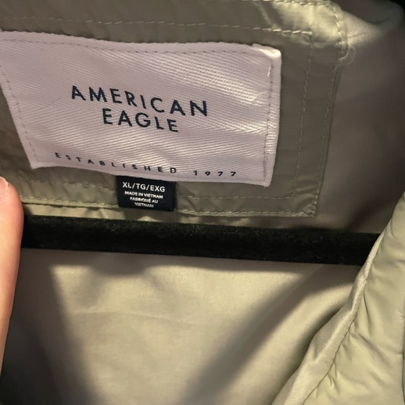 Sage green American Eagle puffer coat - Picture 2 of 3